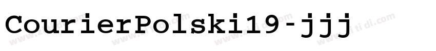 CourierPolski19字体转换