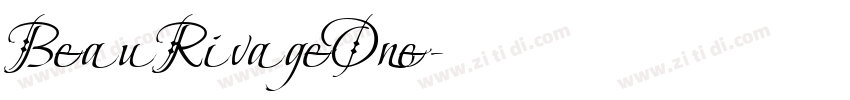 BeauRivageOne字体转换