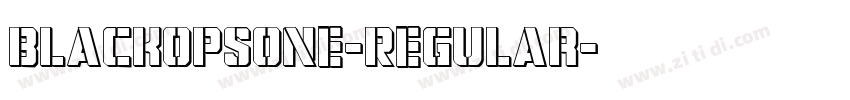 BlackOpsOne-Regular字体转换