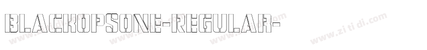 BlackOpsOne-Regular字体转换