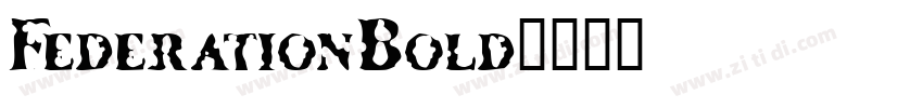 FederationBold字体转换