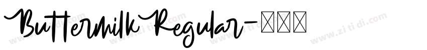 ButtermilkRegular字体转换
