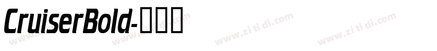 CruiserBold字体转换