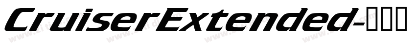 CruiserExtended字体转换