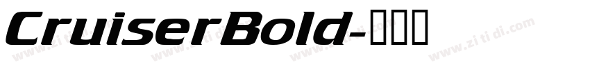 CruiserBold字体转换