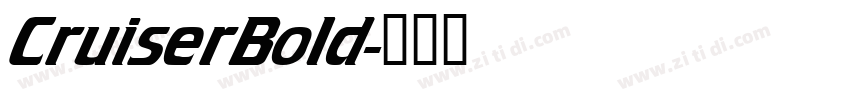 CruiserBold字体转换