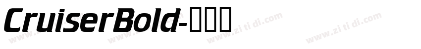 CruiserBold字体转换