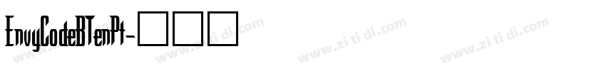 EnvyCodeBTenPt字体转换