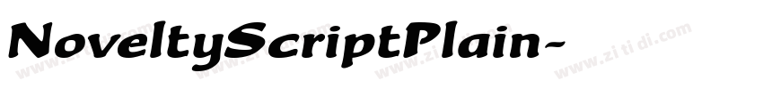 NoveltyScriptPlain字体转换