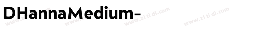 DHannaMedium字体转换