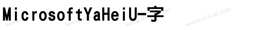 MicrosoftYaHeiU字体转换