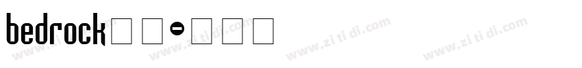 bedrock字体字体转换