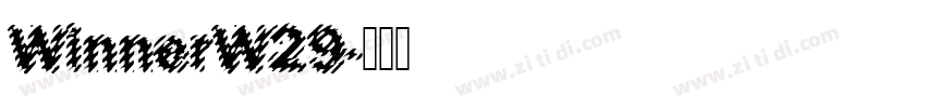 WinnerW29字体转换