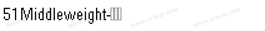 51Middleweight字体转换