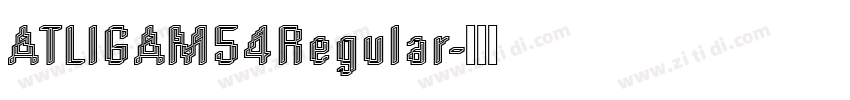ATLIGAM54Regular字体转换