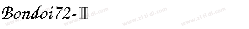 Bondoi72字体转换