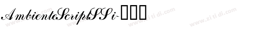 AmbienteScriptSSi字体转换