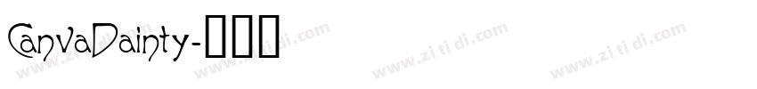 CanvaDainty字体转换