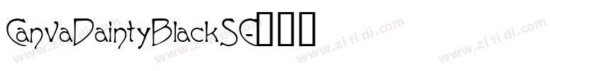 CanvaDaintyBlackSC字体转换