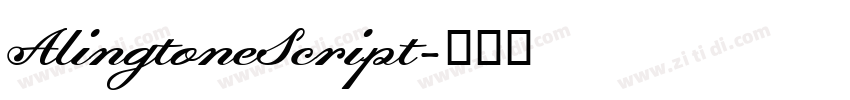 AlingtoneScript字体转换