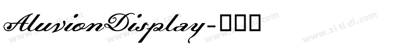 AluvionDisplay字体转换