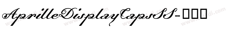 AprilleDisplayCapsSS字体转换