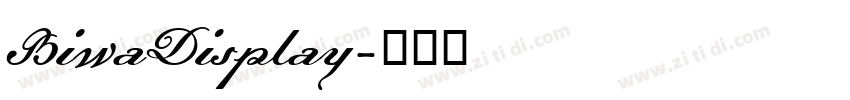 BiwaDisplay字体转换
