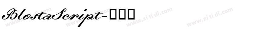 BlostaScript字体转换