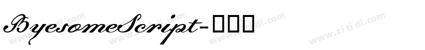 ByesomeScript字体转换