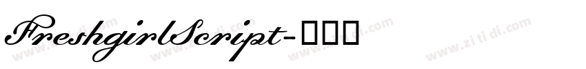 FreshgirlScript字体转换
