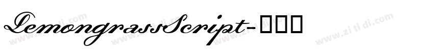 LemongrassScript字体转换 LemongrassScript字体转换