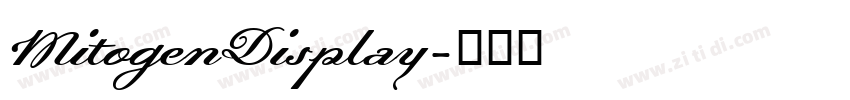 MitogenDisplay字体转换