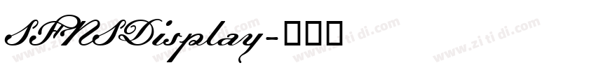 SFNSDisplay字体转换