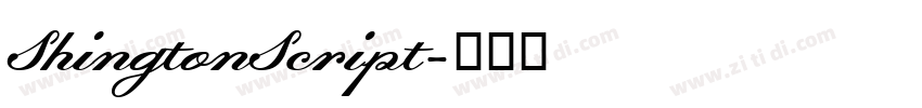 ShingtonScript字体转换