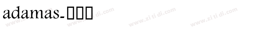 adamas字体转换
