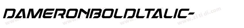 DameronBoldltalic字体转换