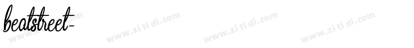 beatstreet字体转换