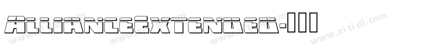 AllianceExtended字体转换