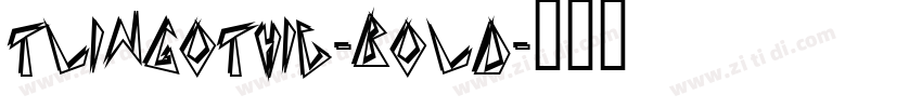 TLinGothic-Bold字体转换