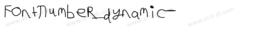 FontNumber_dynamic字体转换
