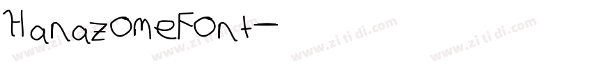 HanazomeFont字体转换