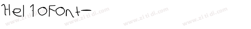 Hel1oFont字体转换
