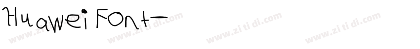 HuaweiFont字体转换