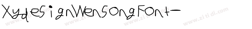 XydesignWensongFont字体转换