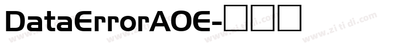 DataErrorAOE字体转换