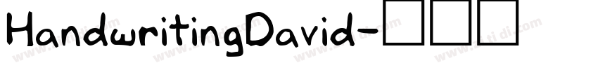 HandwritingDavid字体转换
