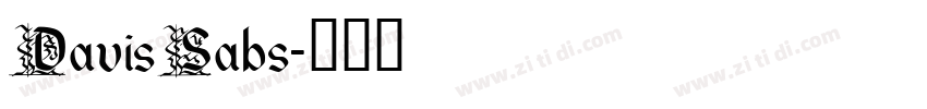 DavisSabs字体转换