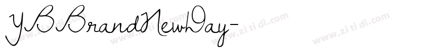 YBBrandNewDay字体转换