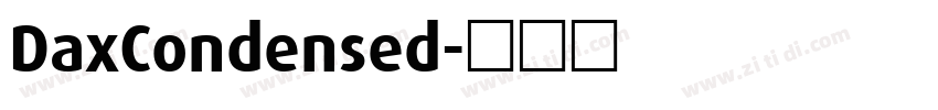 DaxCondensed字体转换