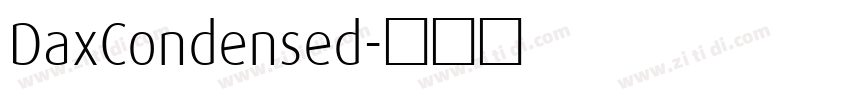 DaxCondensed字体转换